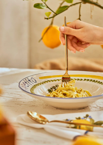 Lemoncello Porselen Makarna Tabağı (27 cm) - 4
