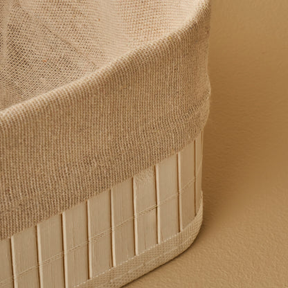 Bres Bambu Düzenleyici Kutu Beyaz (20x15x10 cm)