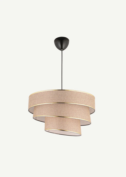 Levi 2 Katlı Sarkıt Avize Beyaz (70x35 cm) - 40x70 cm - KAHVERENGİ - 2