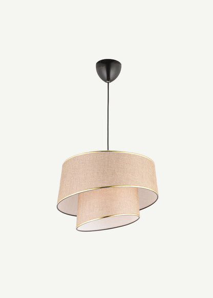 Levi 2 Katlı Sarkıt Avize Kahverengi (70x35 cm)