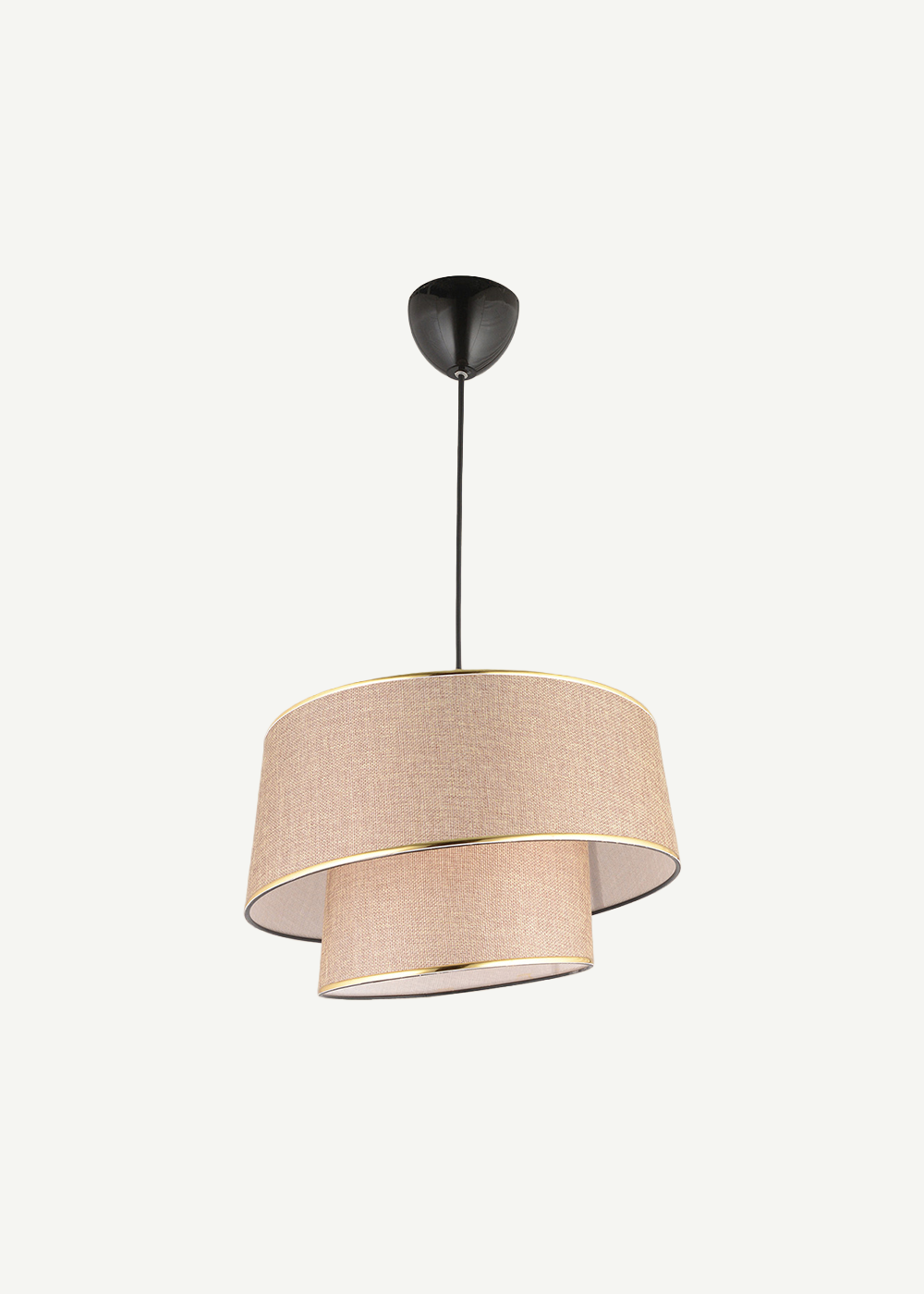 Levi 2 Katlı Sarkıt Avize Beyaz (70x35 cm) - 70x35 cm - KAHVERENGİ - 2
