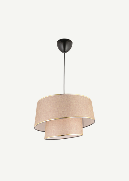Levi 2 Katlı Sarkıt Avize Beyaz (70x35 cm) - 70x35 cm - KAHVERENGİ - 2