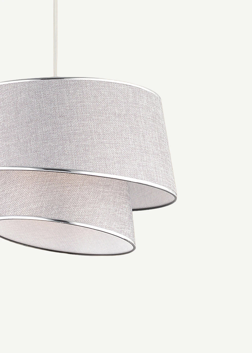 Levi 2 Katlı Sarkıt Avize Beyaz (70x35 cm) - 70x35 cm - GRİ - 2