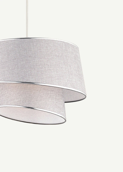 Levi 2 Katlı Sarkıt Avize Beyaz (70x35 cm) - 70x35 cm - GRİ - 2