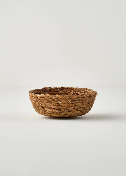 Carmen 4'lü Hasır Sepet Naturel (15x4 cm)