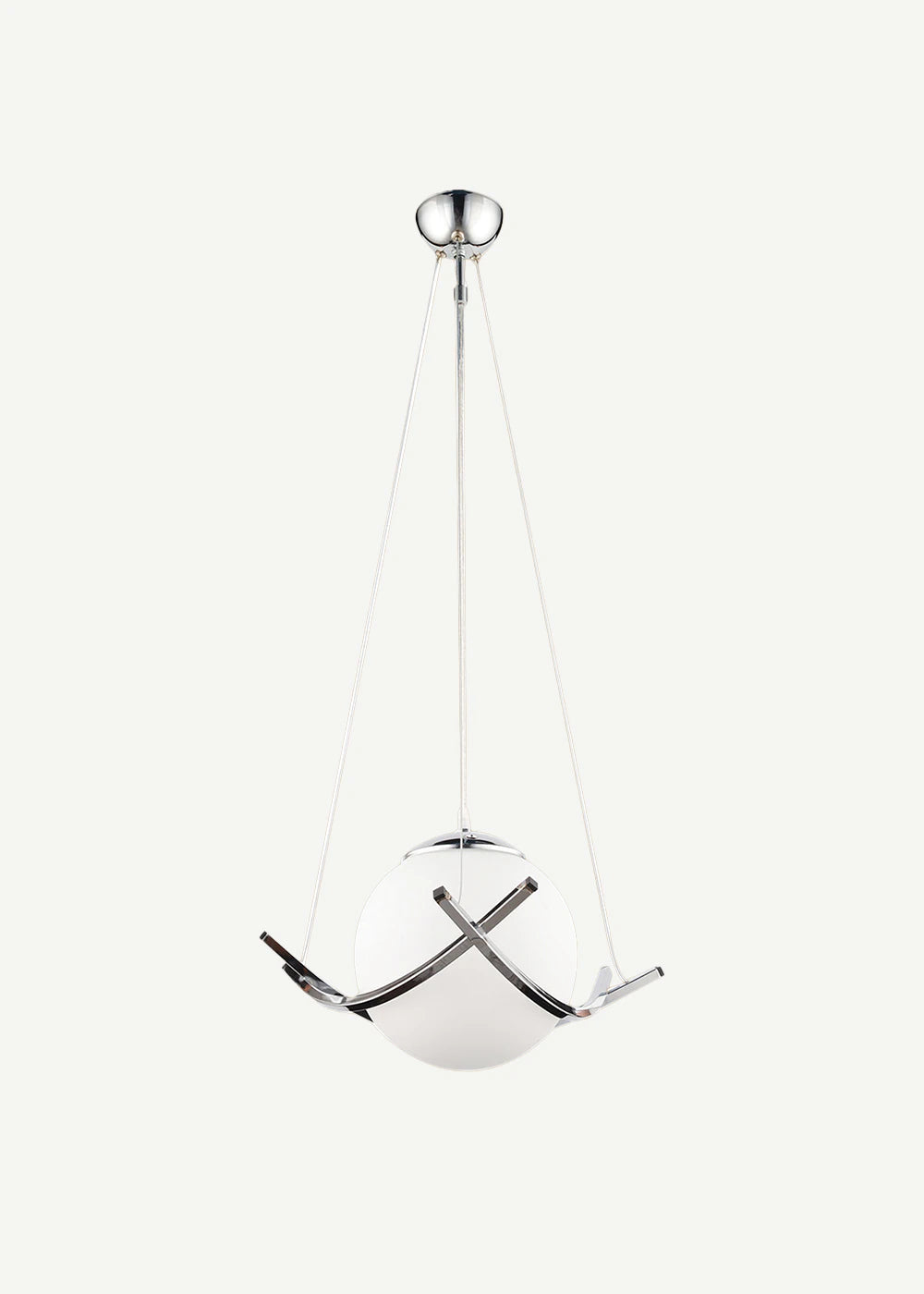 Phoenix Tekli Cam Avize Krom (35x70 cm)