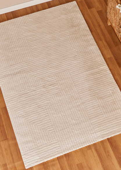 Vento Modern Halı Beyaz (160x230 cm)