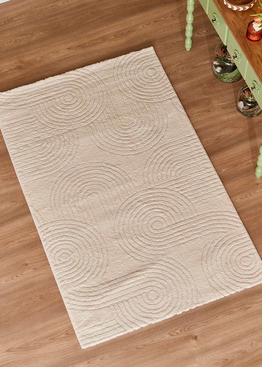 Moren Modern Halı Beyaz (120x180 cm)