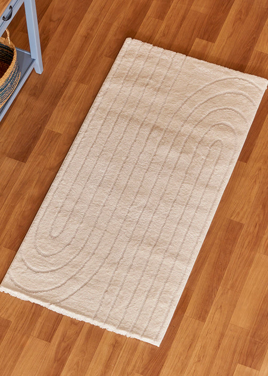 Alora Modern Halı Beyaz (80x150 cm)