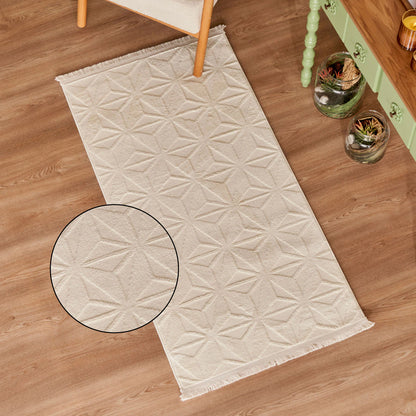 Tesio Modern Halı Beyaz (120x180 cm)