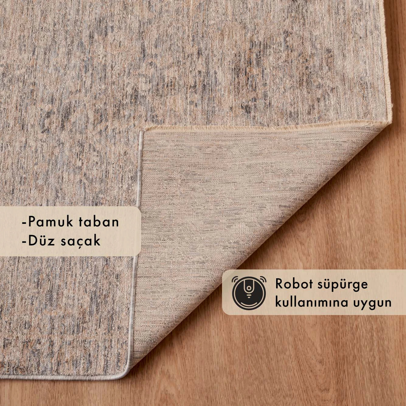 Milena Modern Halı Mavi (120x180 cm) - 80x150 cm - MAVİ - 2