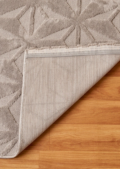 Tesio Modern Halı Beyaz (120x180 cm) - 80x150 cm - GRİ - 2