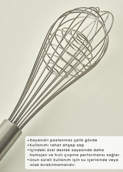 Orbit Çelik Çırpıcı Naturel (28x7,5x7,5 cm)