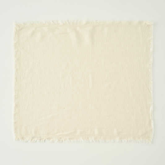 %100 Pamuk Olive Püsküllü Amerikan Servis Krem (35x45 cm) - 2