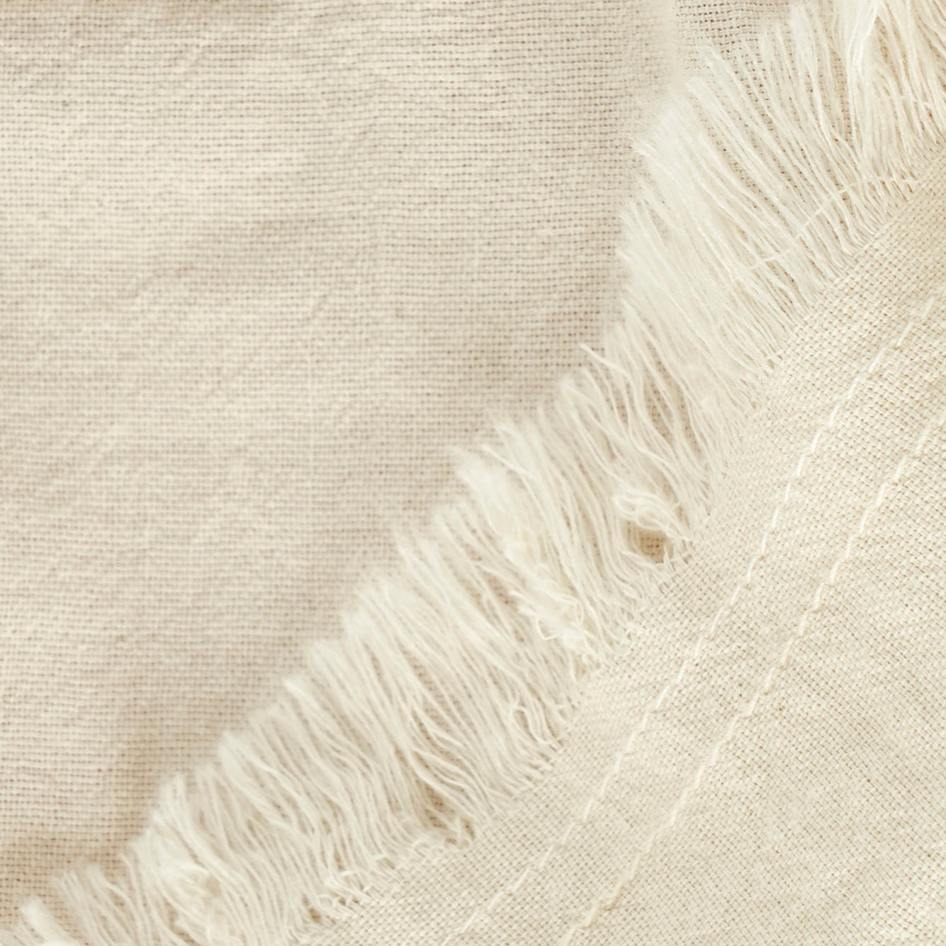 %100 Pamuk Olive Püsküllü Masa Örtüsü Krem (150x250 cm) - 3