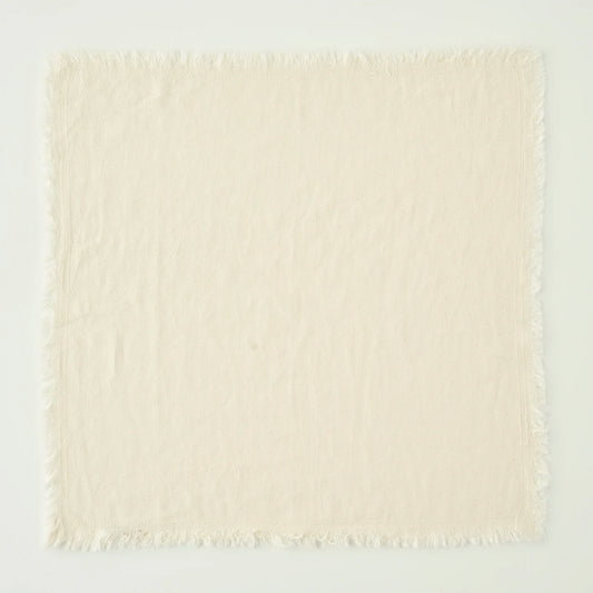 %100 Pamuk Olive Püsküllü Peçete Krem (40x40 cm) - 2