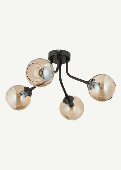 Jesscia 4'lü Silme Bal Camlı Avize Beyaz (66x32 cm)