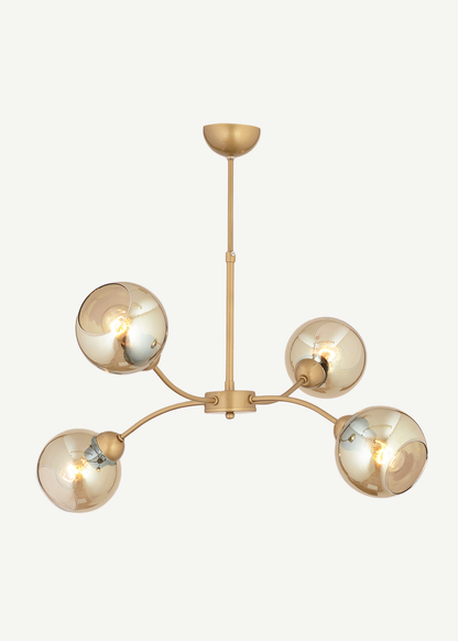 Leto 6'lı Avize Siyah (75x55 cm)
