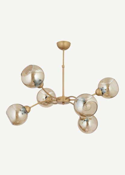 Leto 6'lı Avize Siyah (75x55 cm)