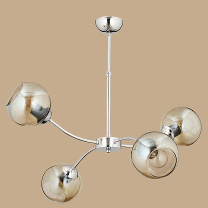 Leto 6'lı Avize Siyah (75x55 cm)