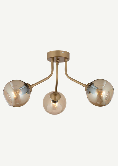 Jesscia 4'lü Silme Bal Camlı Avize Beyaz (66x32 cm)