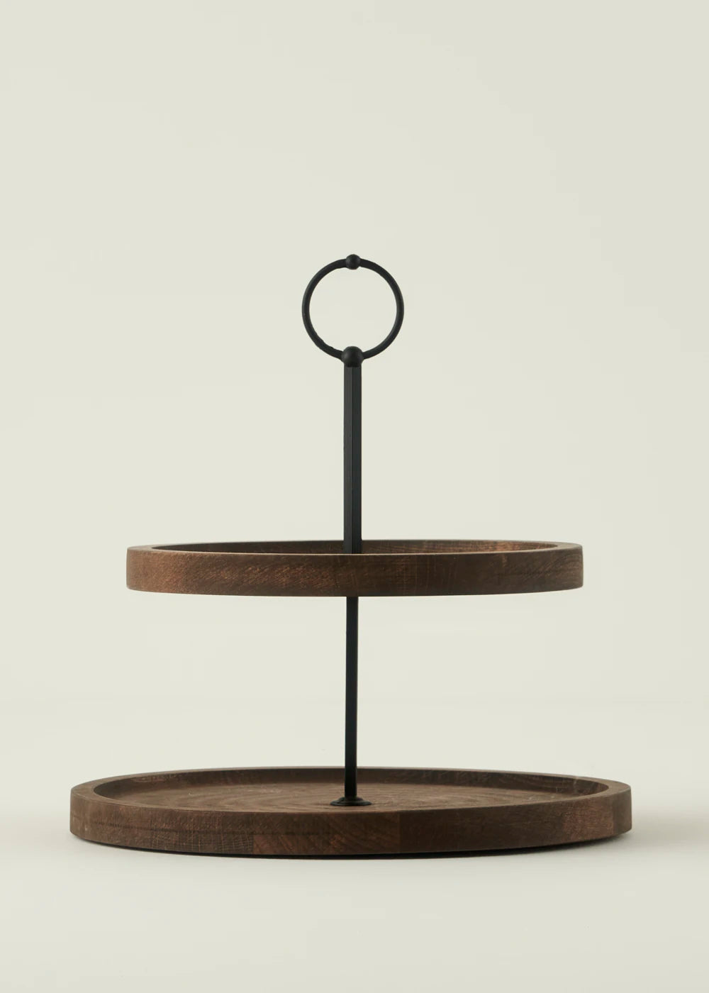 Wooden Ahşap 2 Katlı Kurabiyelik Naturel