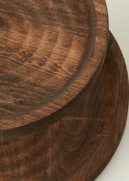 Wooden Ahşap 2 Katlı Kurabiyelik Naturel