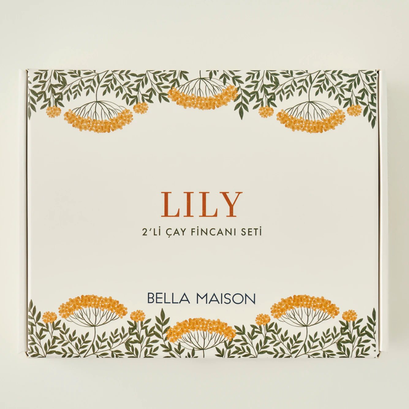 Lily Porselen 2'li Çay Fincanı Seti Yeşil (180 cc) - 3