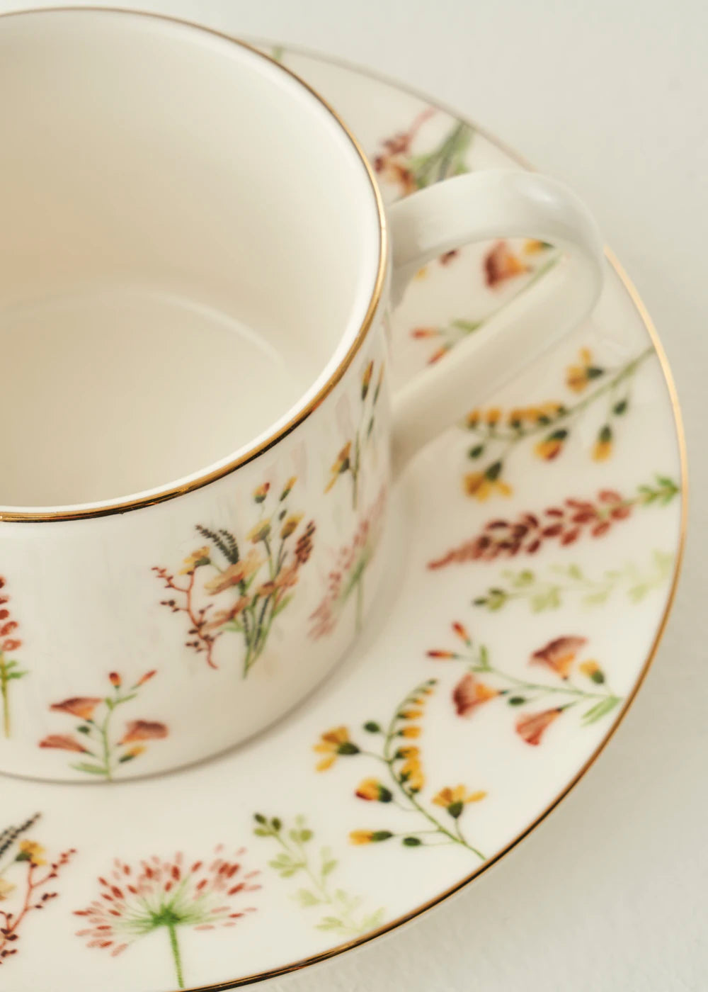 Flores Porselen 2'li Çay Fincanı Seti (180 cc) - 4