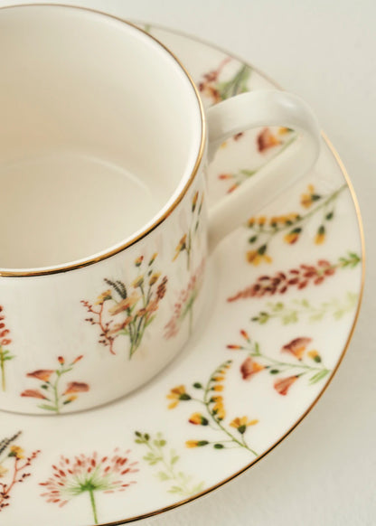 Flores Porselen 2'li Çay Fincanı Seti (180 cc) - 4