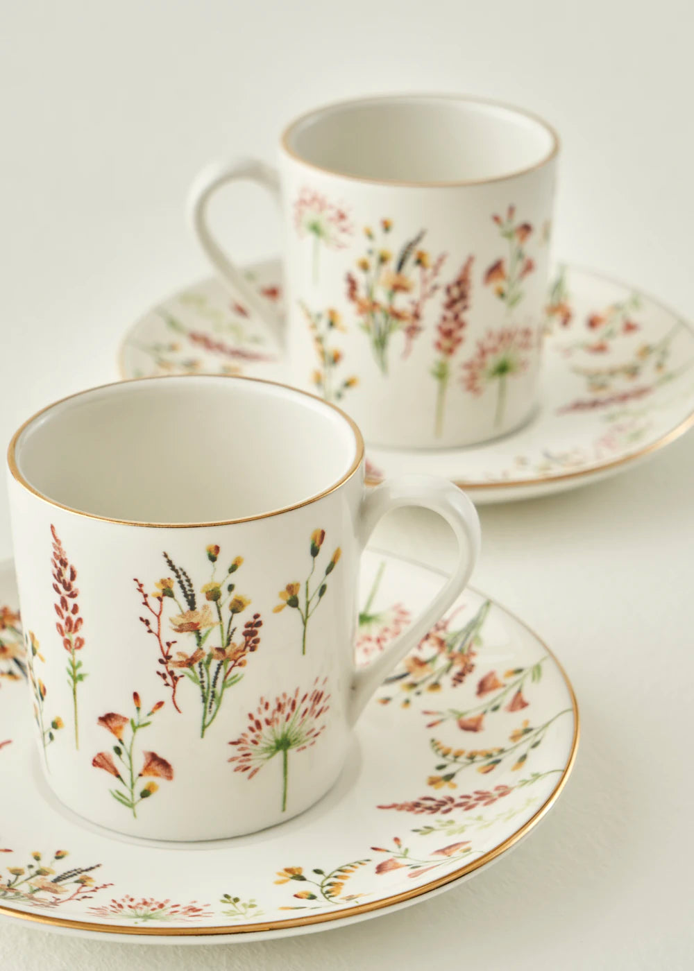 Flores Porselen 2'li Kahve Fincanı Seti (90 cc) - 4