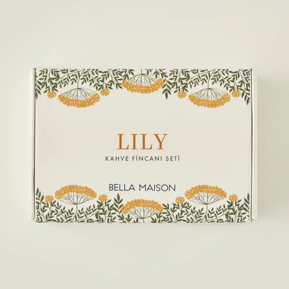 Lily Porselen 2'li Kahve Fincanı Seti Yeşil (90 cc) - 4