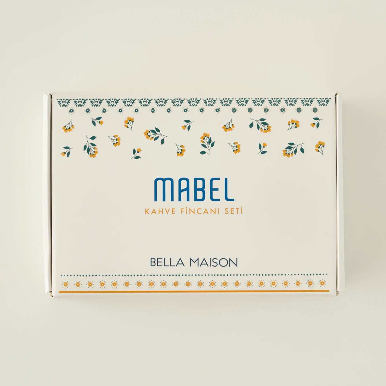Mabel Porselen 2'li Kahve Fincanı Seti Mavi (90 cc) - 4
