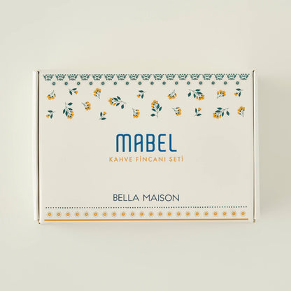 Mabel Porselen 2'li Kahve Fincanı Seti Mavi (90 cc) - 4