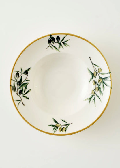 Olive Porselen Makarna Tabağı Yeşil (27 cm)