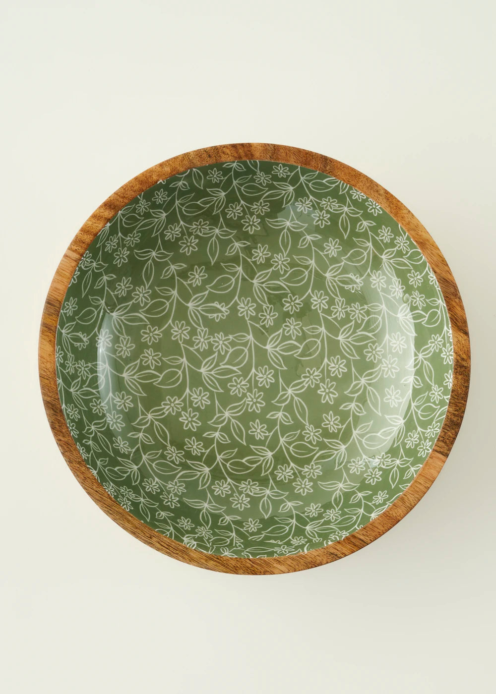 Floral Mango Sunum Kasesi Yeşil (30x8 cm)