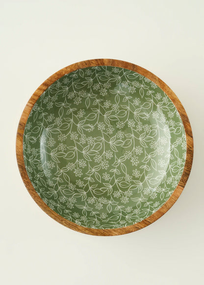 Floral Mango Sunum Kasesi Yeşil (30x8 cm)