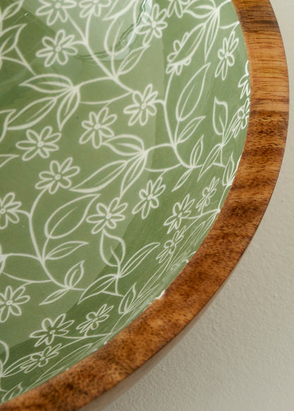 Floral Mango Sunum Kasesi Yeşil (30x8 cm) - 5