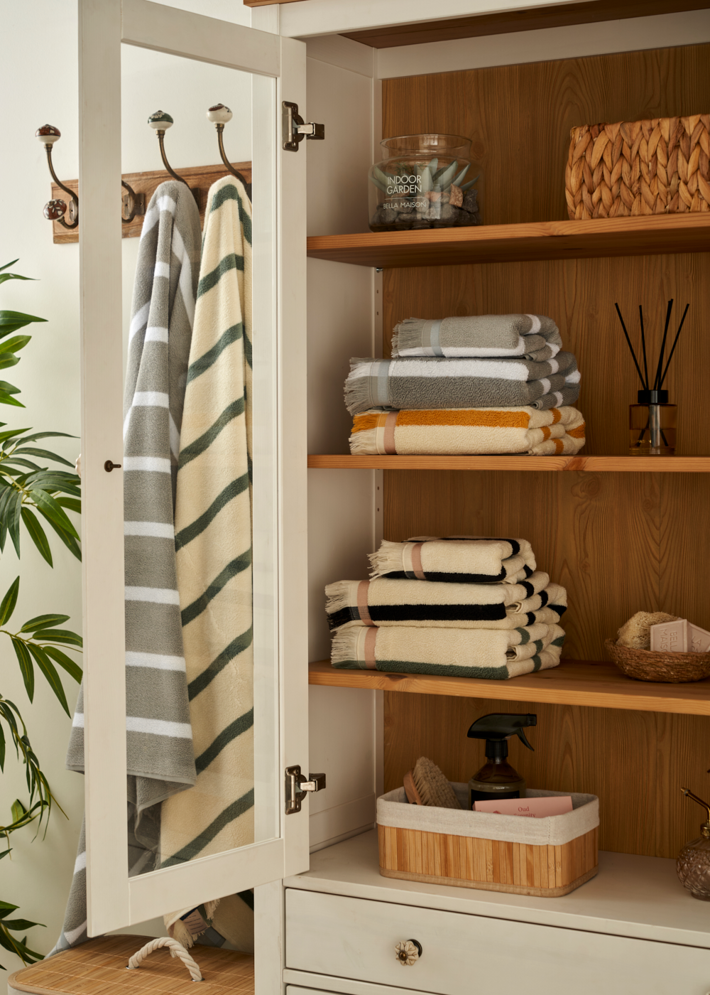 %100 Pamuk Ella Banyo Havlusu Gri (90x150 cm) - 30x50 cm - GRİ 1 - 4