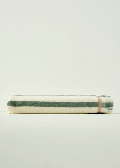 %100 Pamuk Ella Banyo Havlusu Gri (90x150 cm) - 90x150 cm - YEŞİL 2 - 4