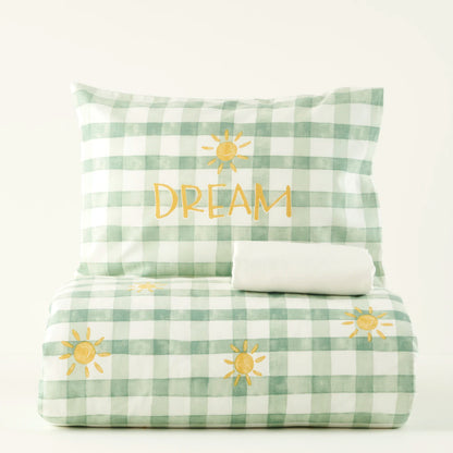 %100 Pamuk Sunshine Bebek Nevresim Takımı Yeşil (100x150 cm) - 3