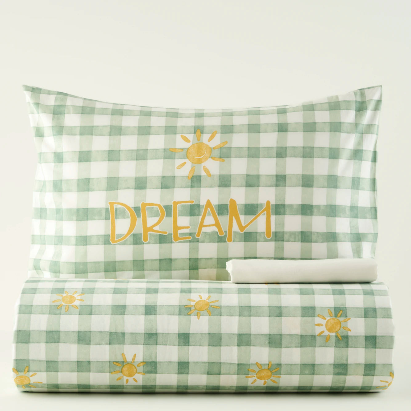 %100 Pamuk Sunshine Bebek Nevresim Takımı Yeşil (100x150 cm) - 160x220 cm - YEŞİL - 4