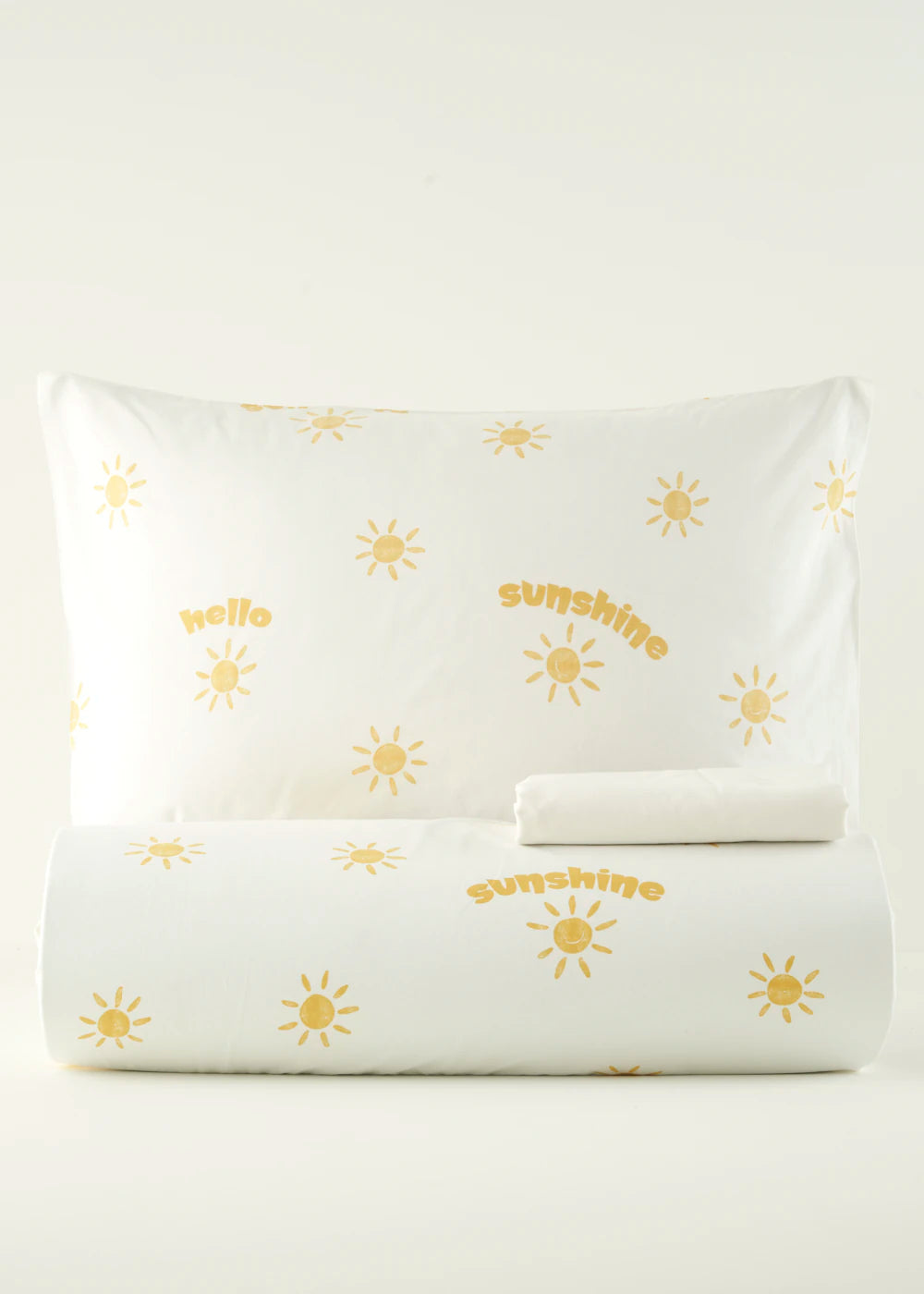 %100 Pamuk Hello Bebek Nevresim Takımı Sarı (100x150 cm) - 160x220 cm - SARI - 3