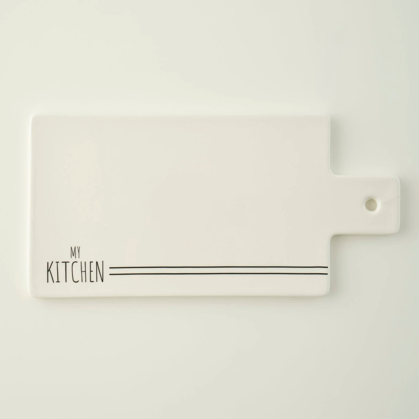 My Kitchen Porselen Sunum Tahtası Beyaz (30x15x0,8 cm)