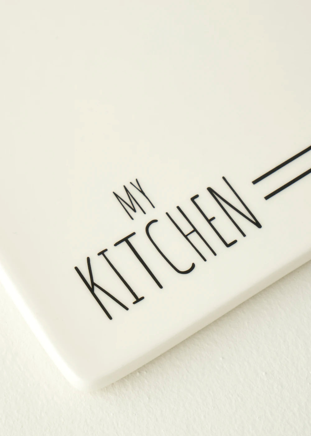 My Kitchen Porselen Sunum Tahtası Beyaz (30x15x0,8 cm) - 2