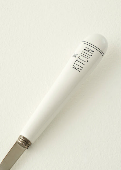 My Kitchen Çelik Spatula Beyaz (25,7x4,8x1,3 cm)
