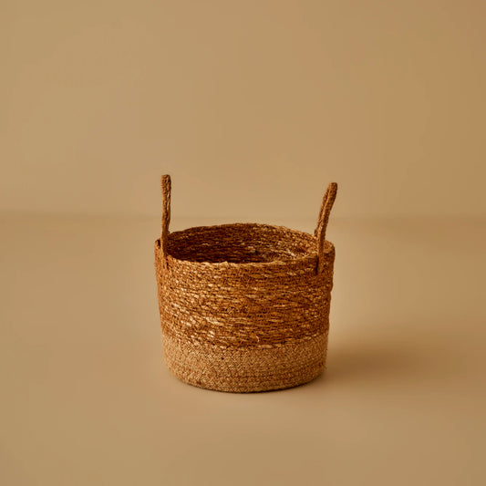 Aster Hasır Dekoratif Sepet Naturel (21x16 cm)