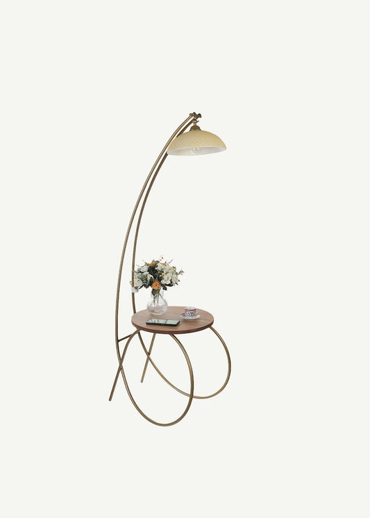 Emily Sehpalı Lambader Eskitme Sarı Başlıklı (64x165 cm)