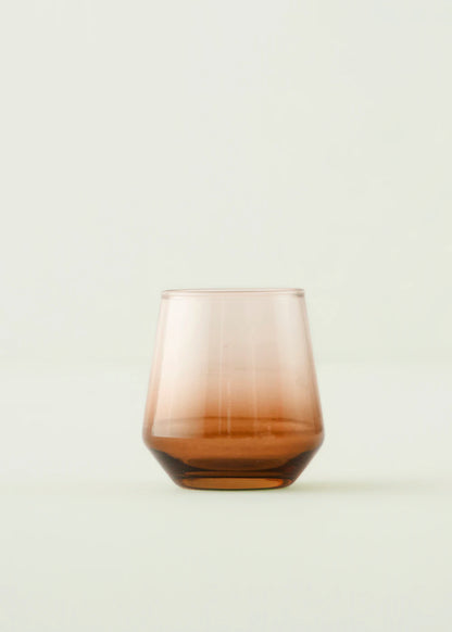 Colored 6'lı Kahve Yanı Su Bardağı Amber (115 cc)