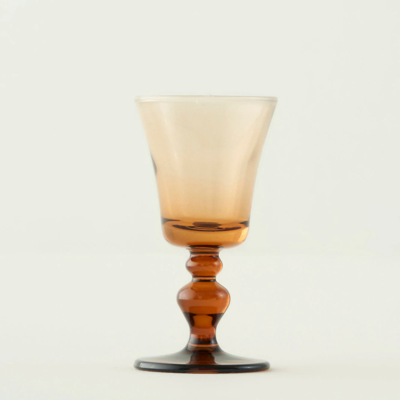 Colored 6'lı Ayaklı Kahve Yanı Su Bardağı Amber (47 cc) - 3